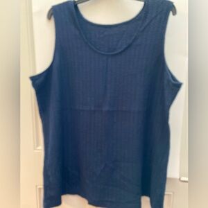 Navy Blue Sleeveless Top